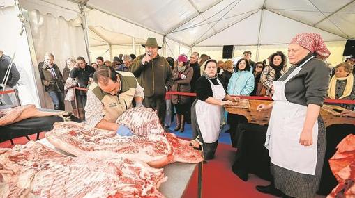 Un momento de la pasada edición de la Fiesta de la Matanza de Villanueva de Córdoba