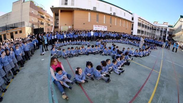 Reciente protesta de los alumnos de la concertada contra los recortes