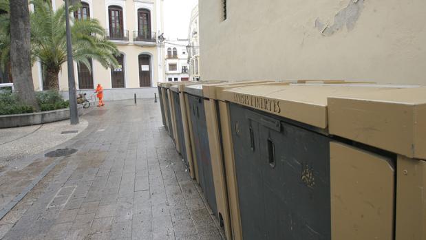 Contenedores de Sadeco en el Casco Histórico