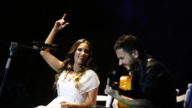 India Martínez, durante una actuación en la Noche Blanca del Flamenco