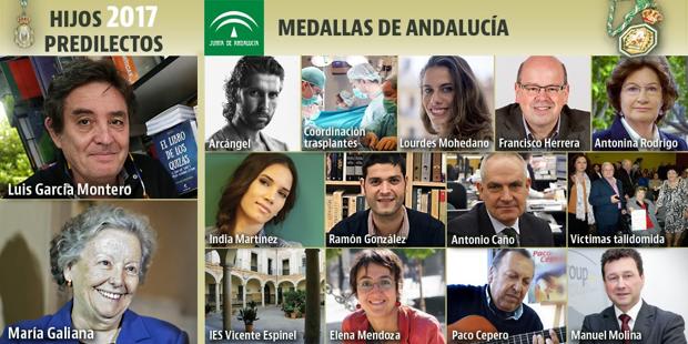 Vida y obra de los galardonados del Día de Andalucía