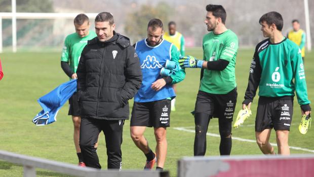 Luis Carrión tras finalizar un entrenamiento