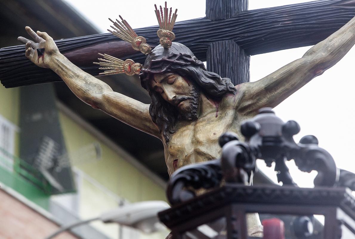 El Santísimo Cristo de la Piedad, durante su procesión