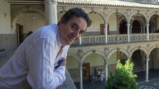 García Montero en la sede de la UNIA en Baeza