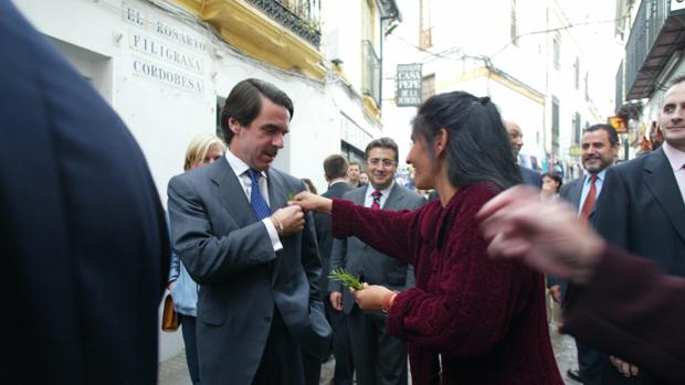 José María Aznar, en la Judería en 2002