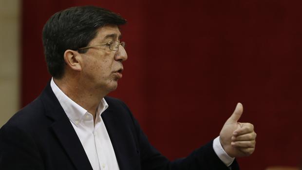 El presidente de Ciudadanos en el Parlamento andaluz, Juan Marín