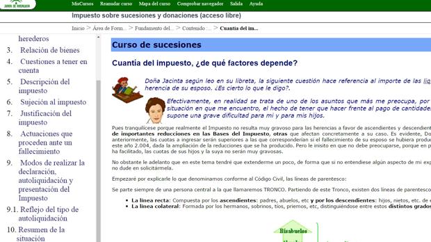 Curso «online» en la web de la Agencia Tributaria de Andalucía