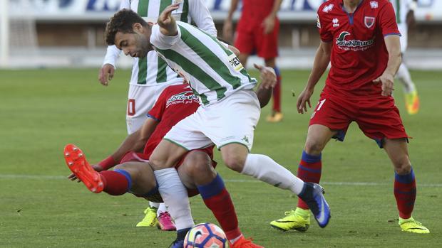 Rodri, en el partido ante el Numancia en la primera vuelta