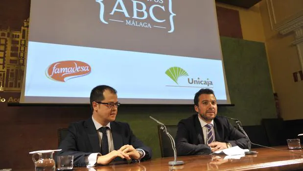 Luis Martín (izquierda) junto al director de la edición Andalucía de ABC, Fernando del Valle (derecha) en los Encuentros ABC