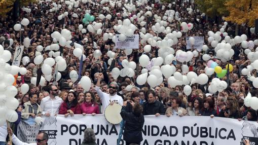 Una de las marchas de Granada