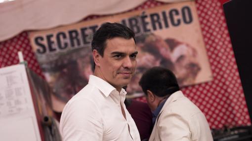 Pedro Sánchez, en la Feria