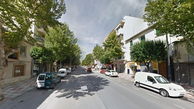 Una de las calles de Alcalá la Real, en Jaén