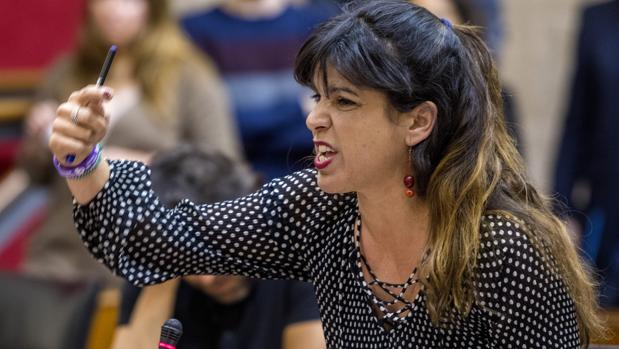 La coordinadora general de Podemos en Andalucía, Teresa Rodríguez.