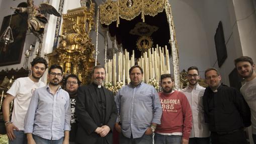 Nieva, junto a la comunidad de San Francisco