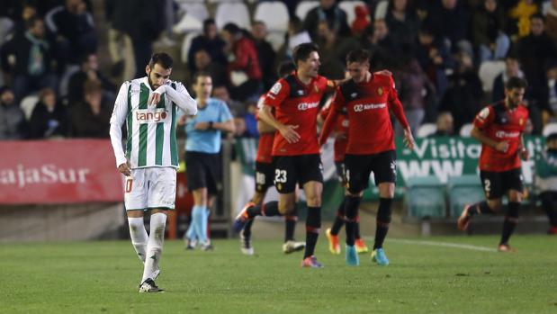 Antoñito, en el Córdoba-Mallorca de la primera vuelta