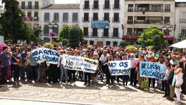 María Luisa Ceballos agradece a los prieguenses su apoyo