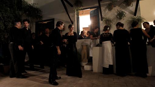 Un momento del musical «Patios de Viana, un musical de Palacio»