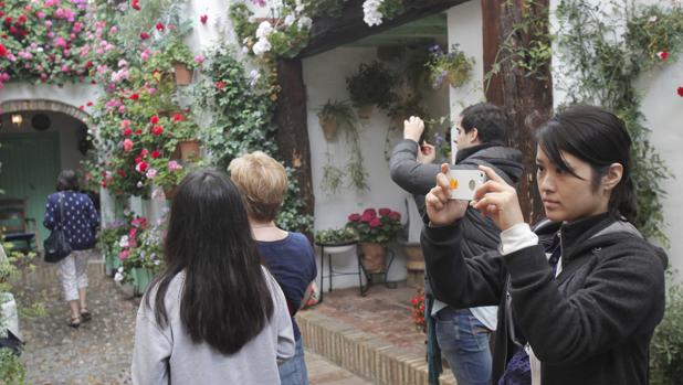 Turistas en el patio de San Basilio, 40