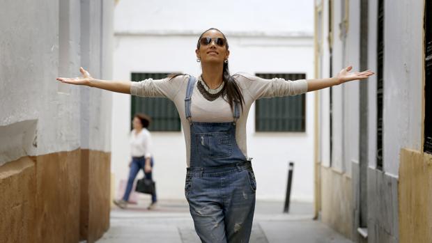 India Martínez, en la calle Horno de la Trinidad de Córdoba