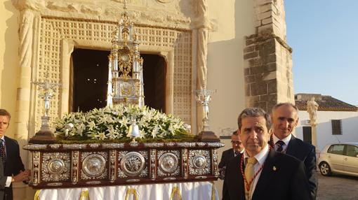 Salida procesional del Corpus Christi en Baena