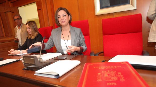 Isabel Ambrosio, durante un Pleno del Ayuntamiento