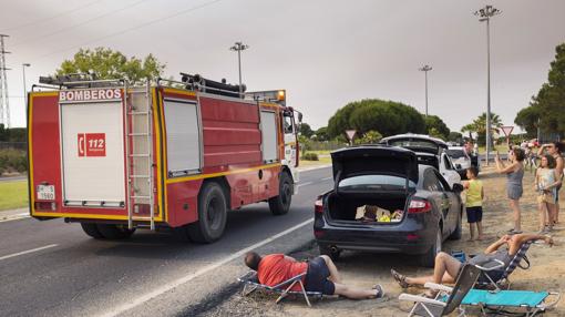 Los veraneantes se quedaron varias horas en la carretera