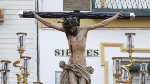 El Cristo de los Desamparados, en su salida extraordinaria