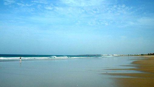 Imagen de la playa de Sancti Petri (Chiclana)