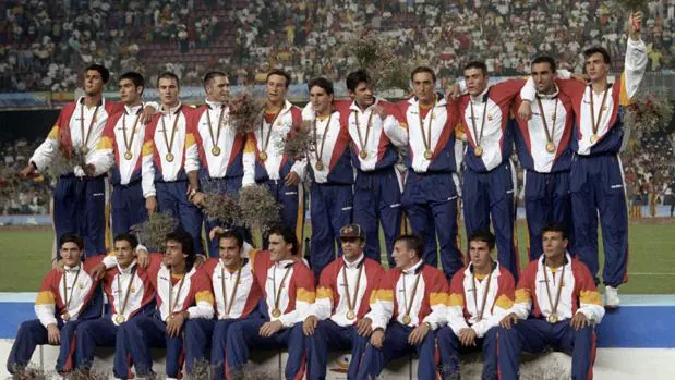 Equipo español que consiguió la medalla de oro en los Juegos Olímpicos de Barcelona 92