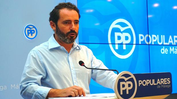 José Ramón Carmona, en la sede del PP de Málaga