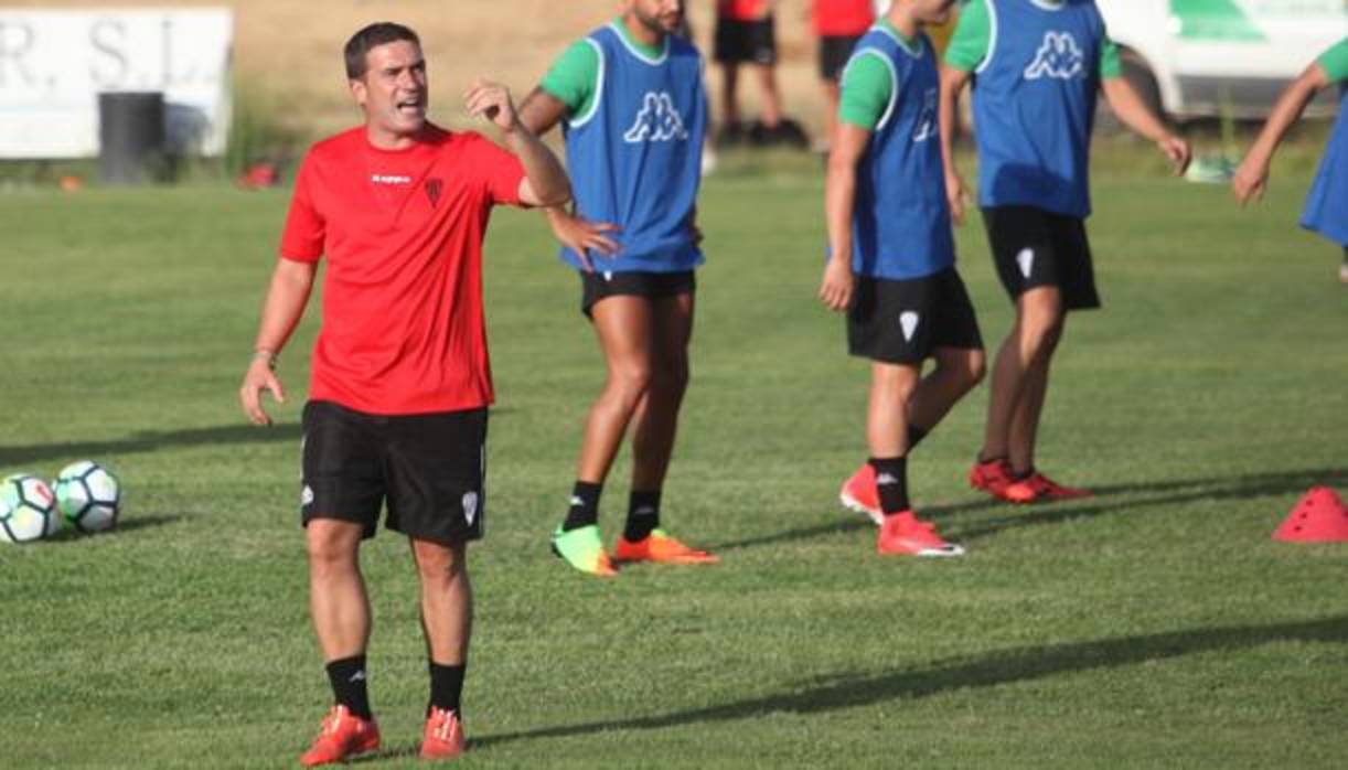 Carrión, durante un entrenamiento en la Ciudad Deportiva