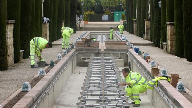 El equipo para el espectáculo del Alcázar de Córdoba, «bastante deficiente» tras 18 meses en desuso