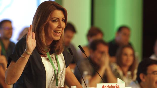 Susana Díaz se dirige a los delegados en el congreso del PSOE-A