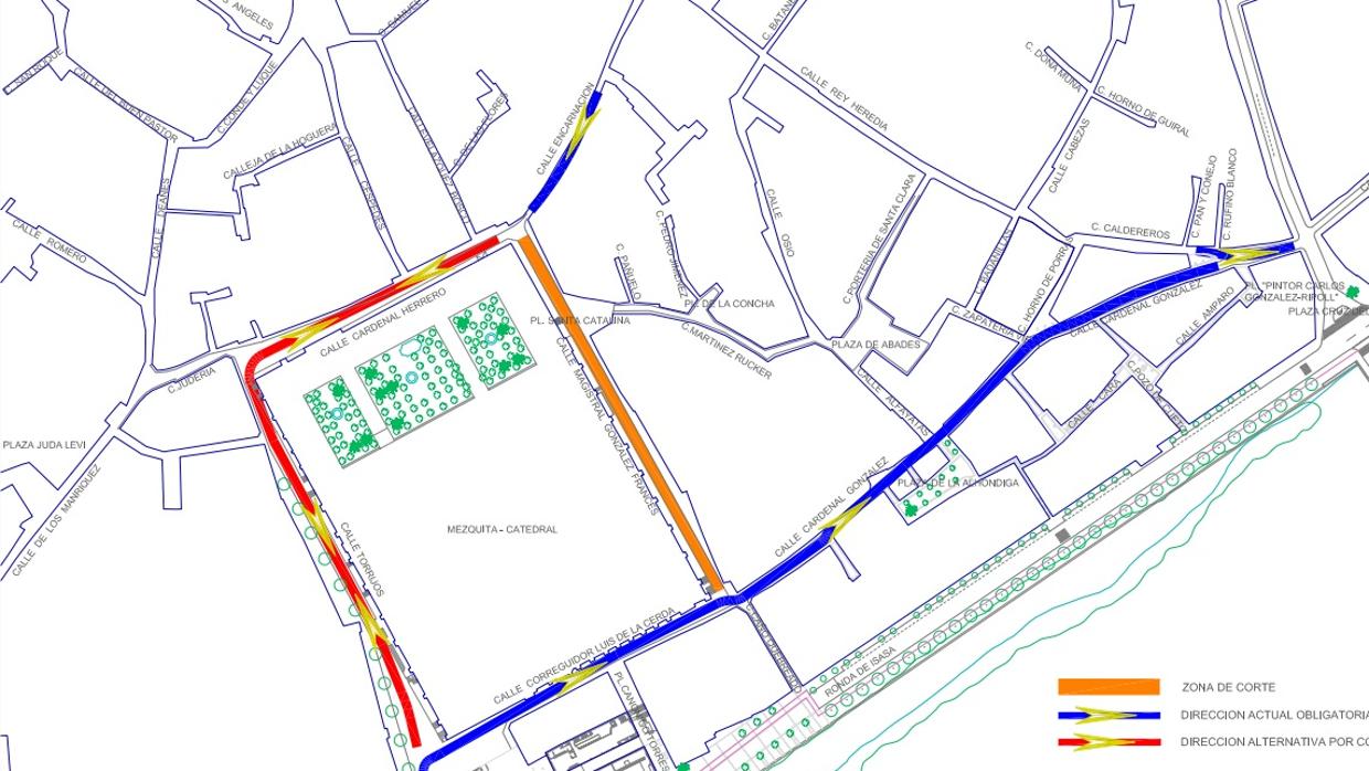 Plan alternativo de tráfico de la calle Magistral Rodríguez Francés