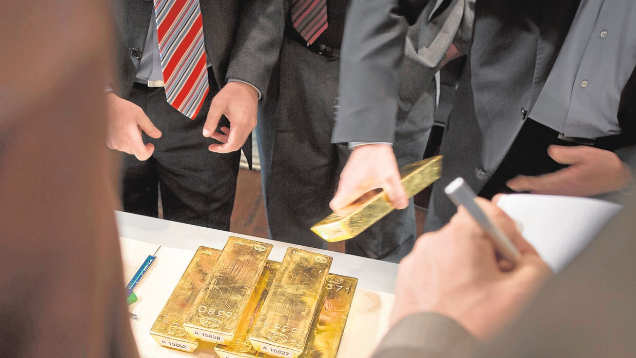 Lingotes de oro en el Banco Central alemán