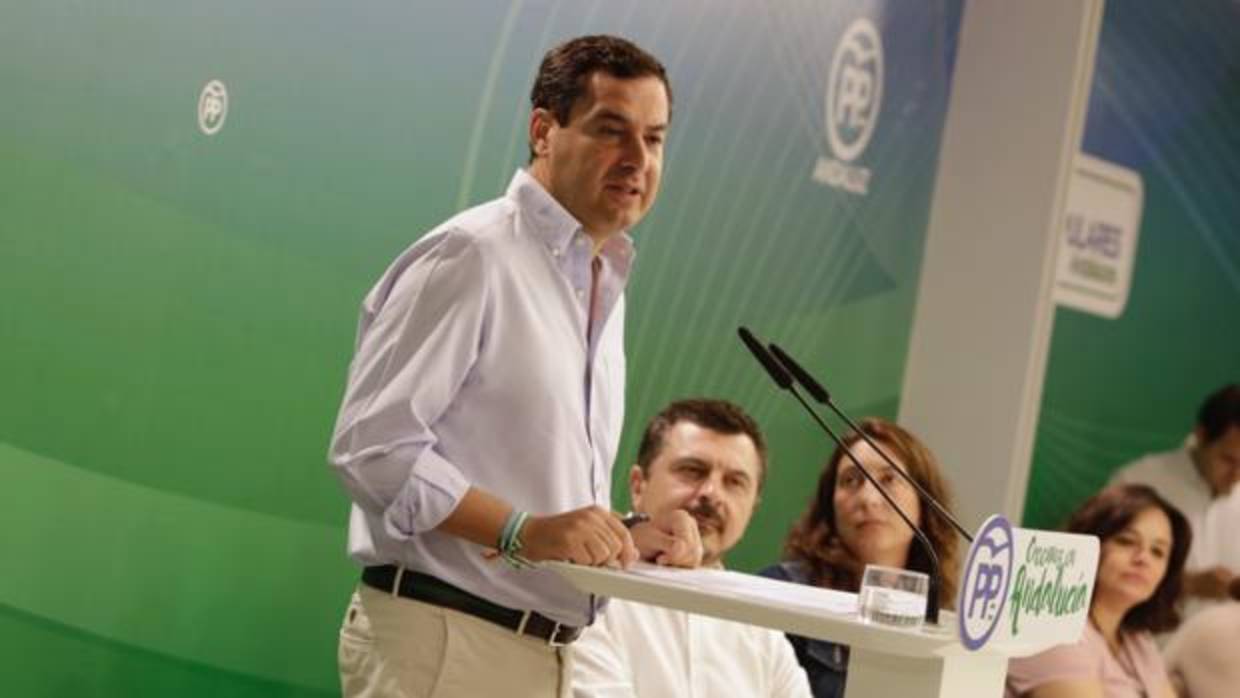 El Presidente del Pp andaluz, Juanma Moreno, preside la Junta Directiva Autonomica de la formacion