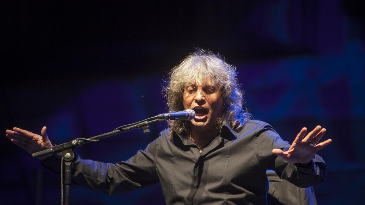 José Mercé durante un concierto de la Noche Blanca del Flamenco