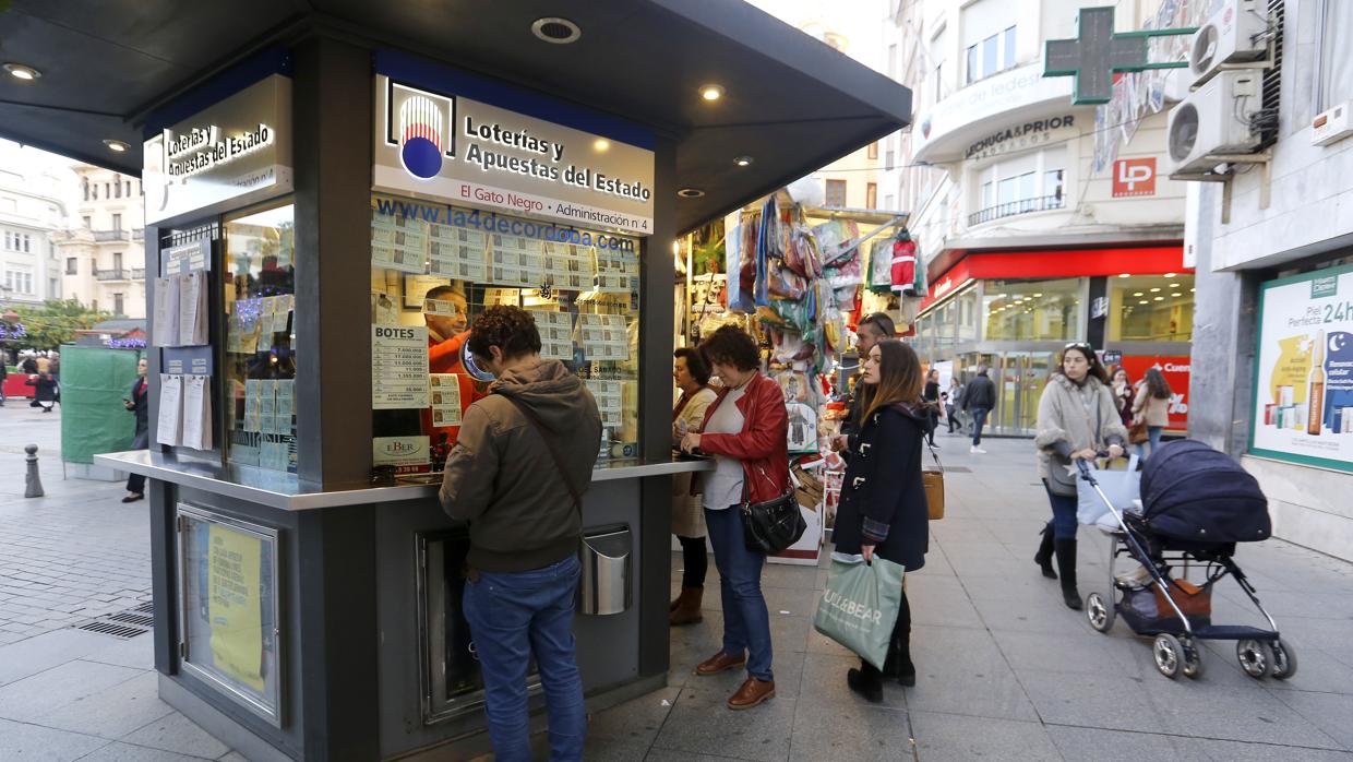 Administración de lotería en el Centro de Córdoba