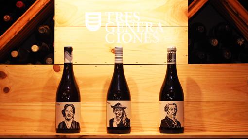 Los tres vinos bajo la marca Tres Generaciones