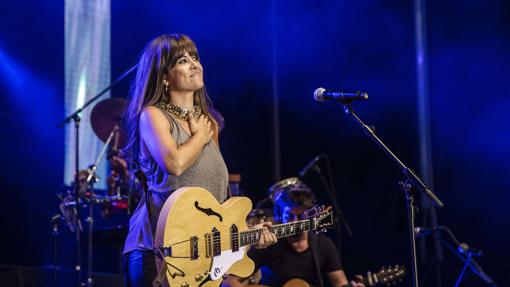 La cantante Vanesa Martín durante una de sus actuaciones