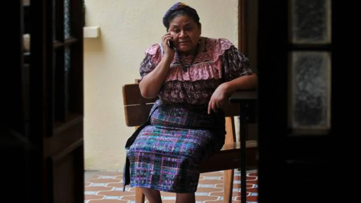 La premio nobel de la Paz guatemalteca, Rigoberta Menchú