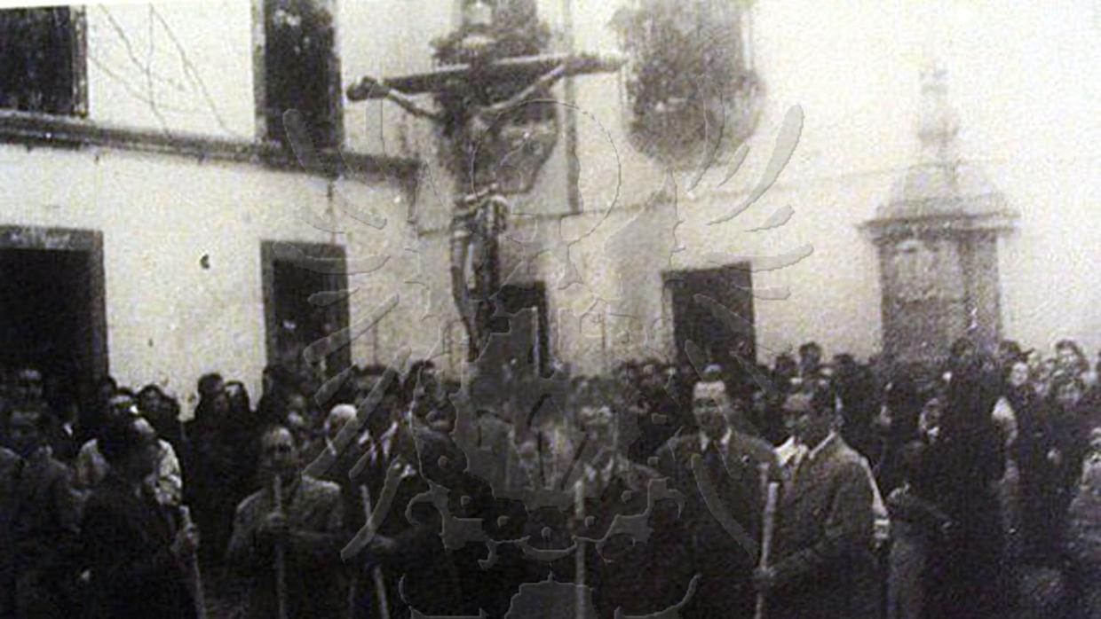 El Cristo de la Misericordia, en la procesión de rogativas de 1949