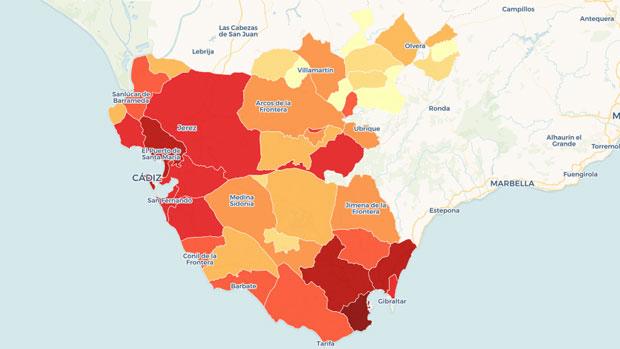 Los municipios más ricos y más pobres de la provincia de Cádiz