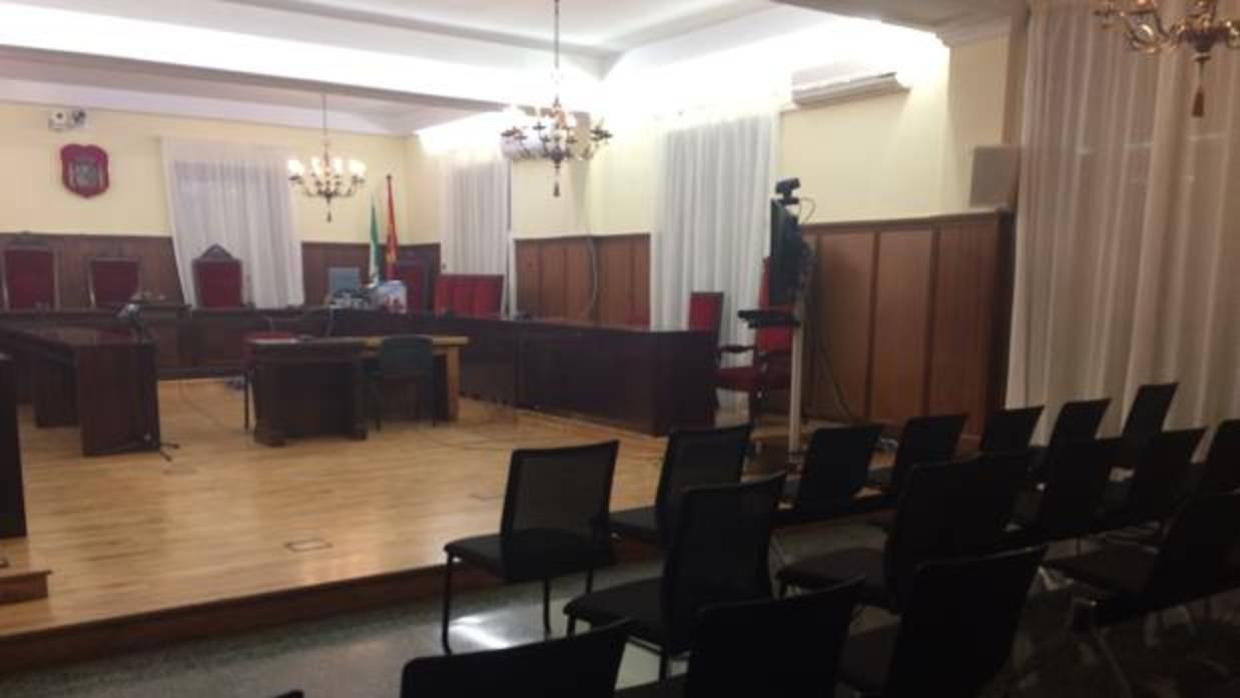 Las sala de la Audiencia donde se celebrará el juicio de los ERE