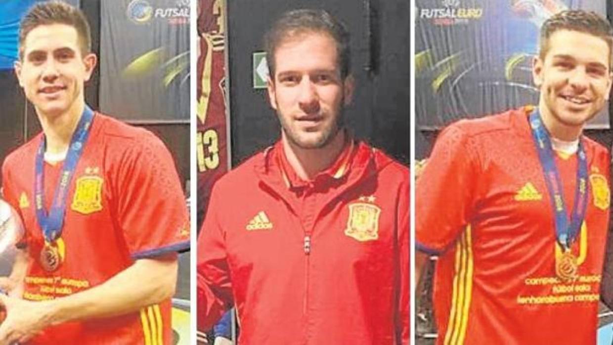 Bebe, Solano y Andresito, los tres cordobeses de España de fútbol sala