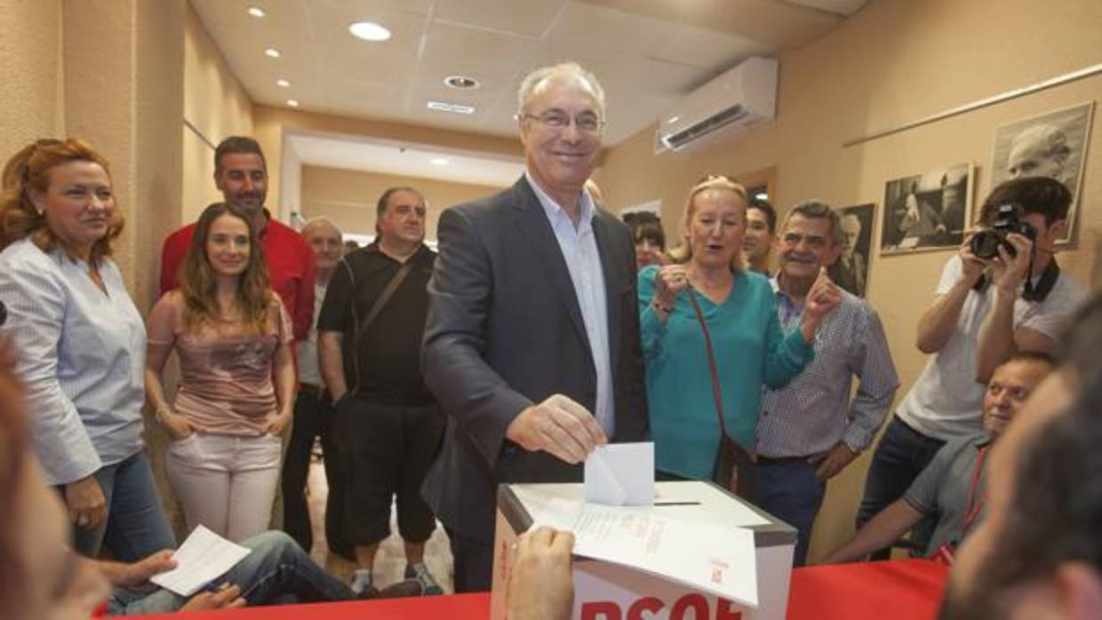 Juan Pablo Durán, en las primarias de su partido