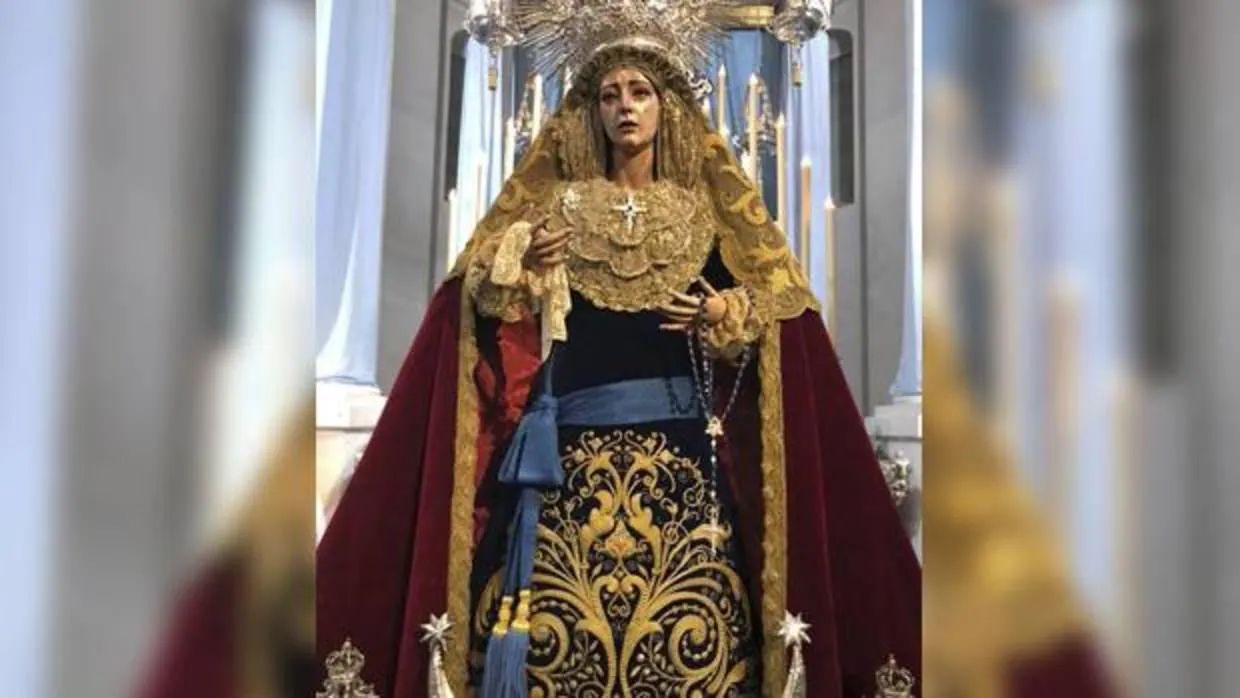 La Virgen de la Concepción con la faja del estado mayor
