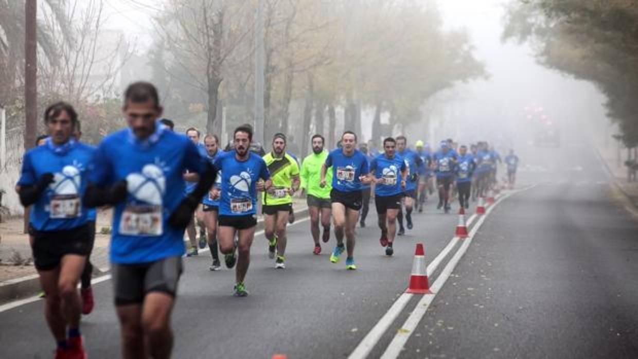 Los atletas durante la Subida a las Ermitas de Córdoba