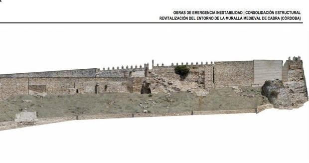 Así quedará el barrio de La Villa de Cabra tras el arreglo de sus murallas