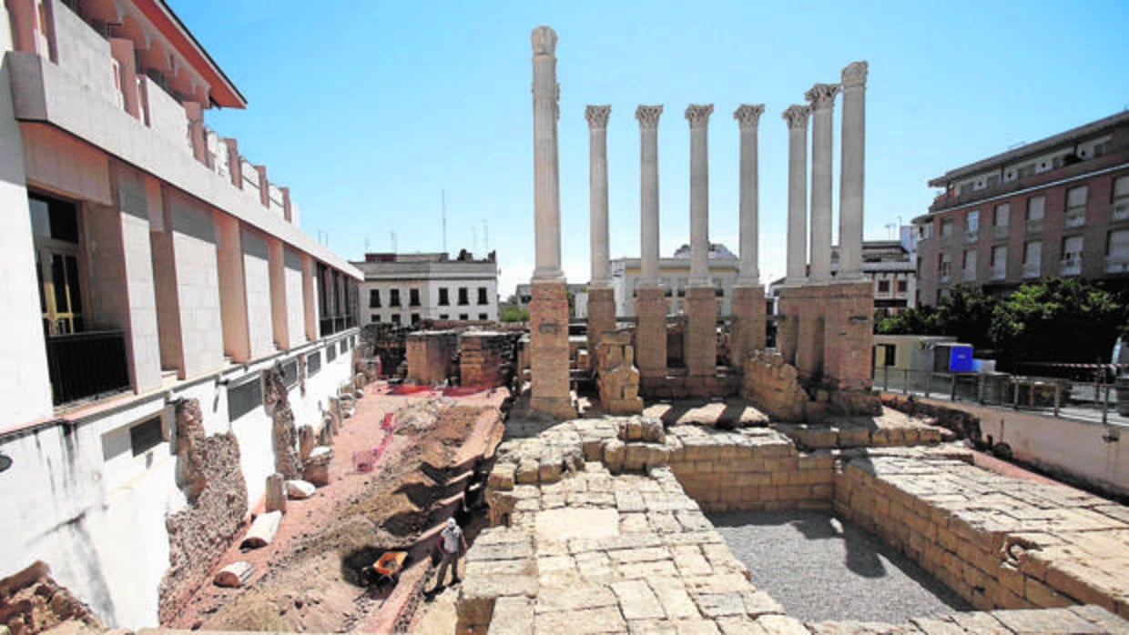 El Templo Romano de Córdoba, en la calle Claudio Marcelo